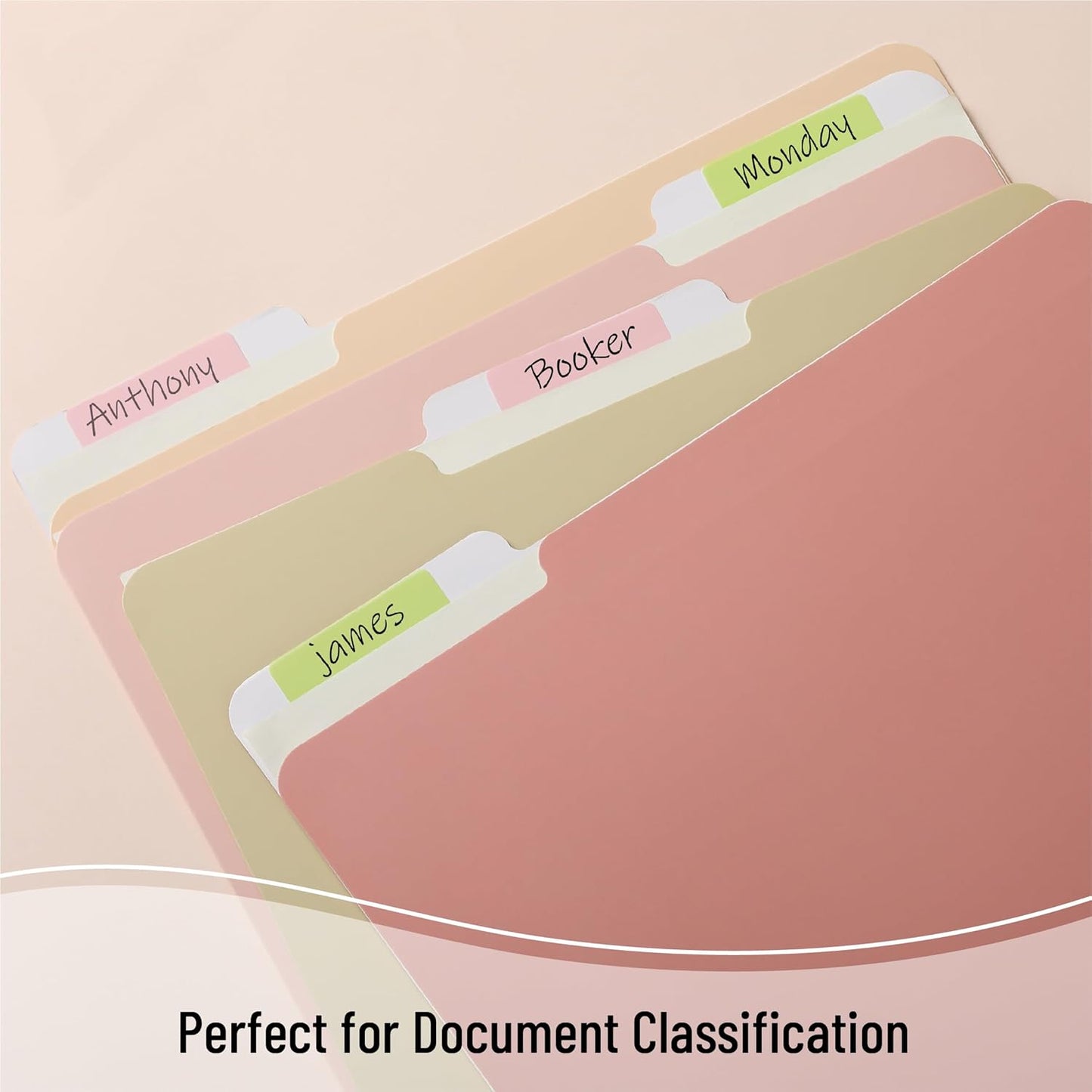 Mr. Pen Sticky Index Tabs - 500 Pcs, 21 Sets, Colorful Page Markers for Binders, Books, & Notebooks