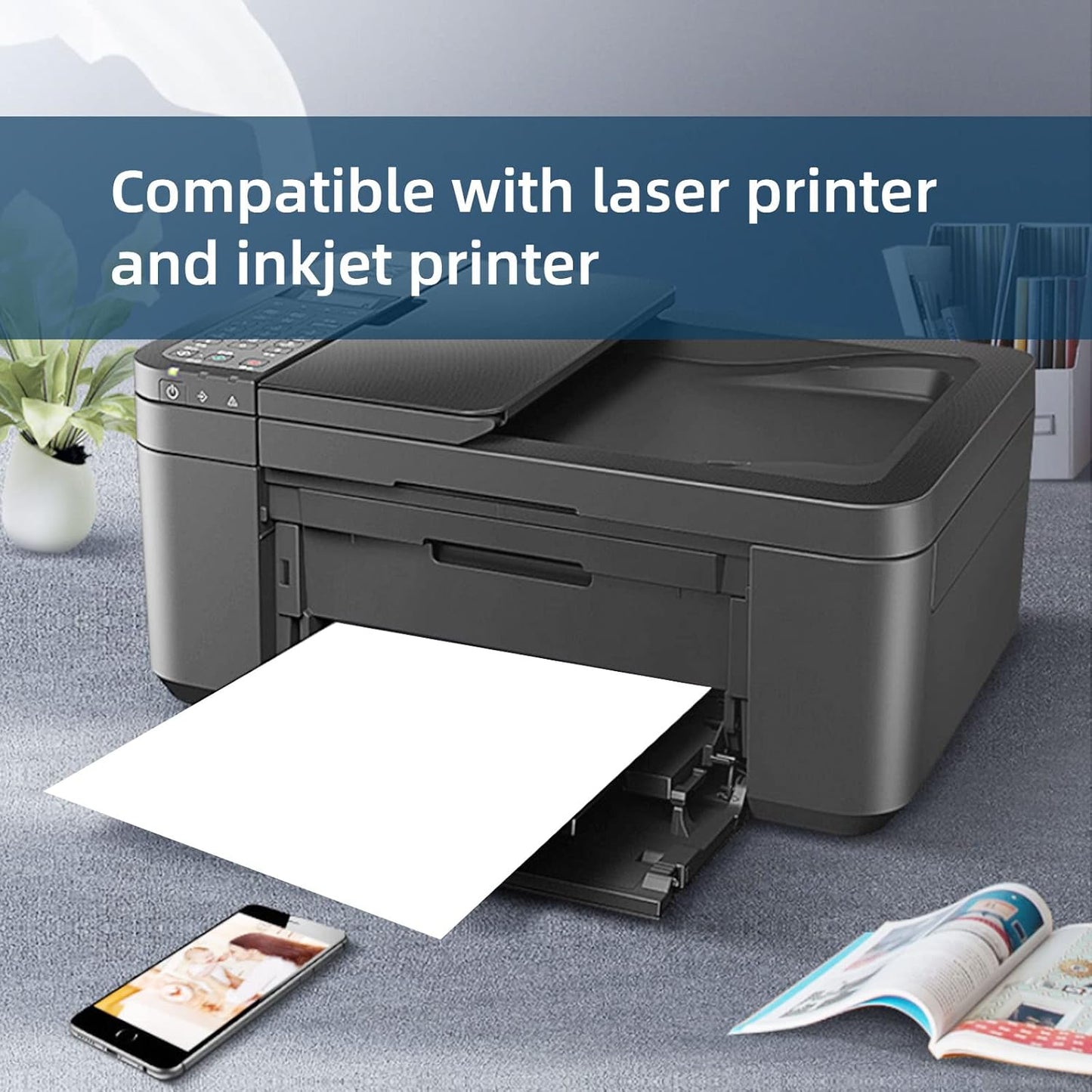 100 Sheets 3000 Pcs 30-up 1" x 2-5/8" Shipping Address FBA Labels for Laser & Inkjet Printers, 30 Up Labels 1 x 2-5/8 on US Letter,30 per Sheet Return Address Stickers, 30 per Page