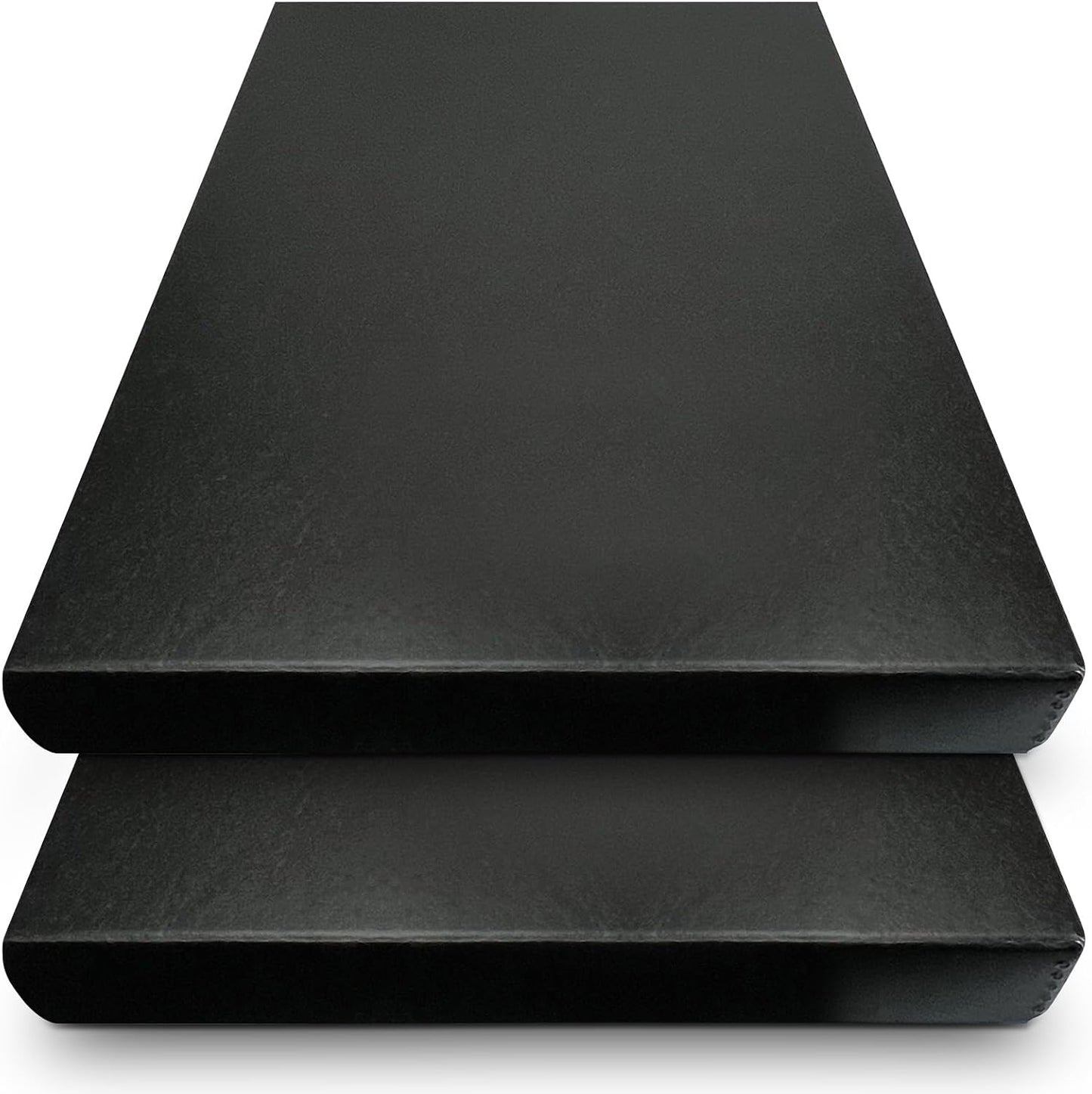 Golden State Art, Archival Folio Storage Box 18x24, Clamshell Design with Metal Edge, Preserve and Store Photos Documents Cards Prints Arts Crafts DIY, Black, Pack of 2