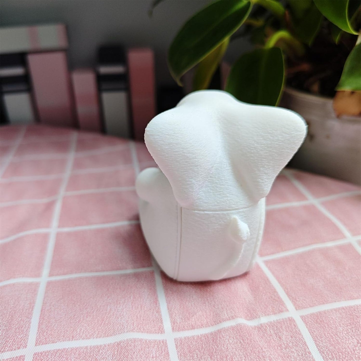 Elephant Stamp Roll Dispenser - Postage Stamp Holder for Roll of 100 Stamps, Stamps NOT Included, 1.18" Core, White, C02