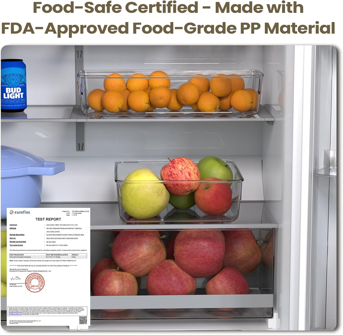 6 PCS Clear Plastic Drawer Organizer Set, 2 Sizes Acrylic Drawer Storage Trays Non Slip Storage Bins for Makeup, Jewelry, Gadgets for Kitchen, Bedroom, Bathroom, Office