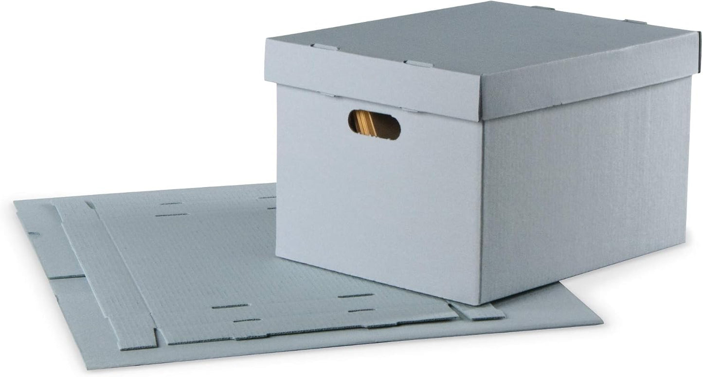 Gaylord Archival Blue Record Storage Carton 12W x 15L x 10" H (Single Box)