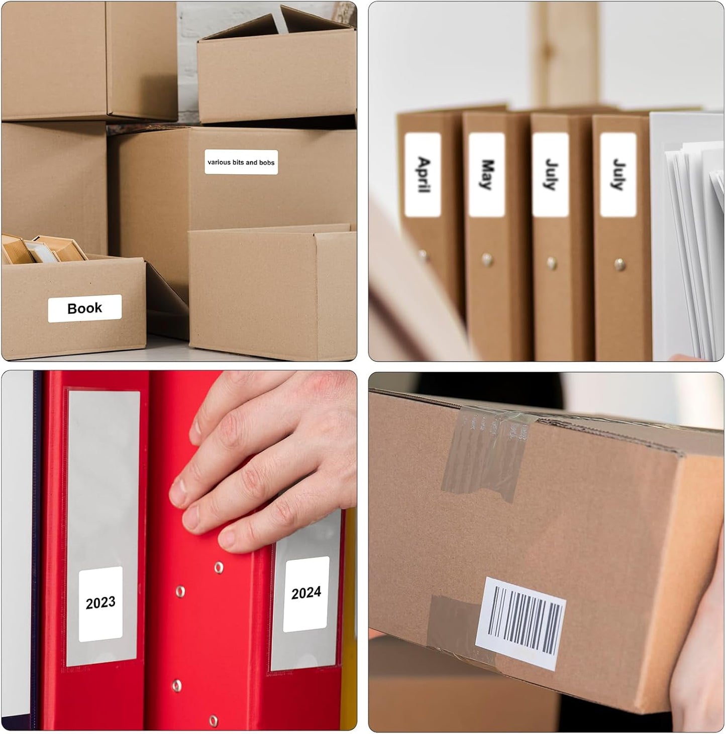 Hehua 1" x 2-1/8" Compatible with DYMO Labelwriter 550 5XL 450 4XL Turbo 30336 with RFID Chip, Return Address Labels, Thermal Barcode FNSKU Labels, Total 5000 Labels/10 Rolls