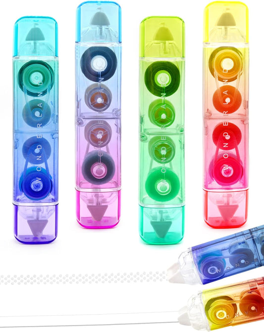 Benvo Correction Tape Quick Dry and 2 Sided Sticky Tape Runner Easy to Use Applicator for Instant Corrections Back to School, Office and Scrapbook Planner Supplies