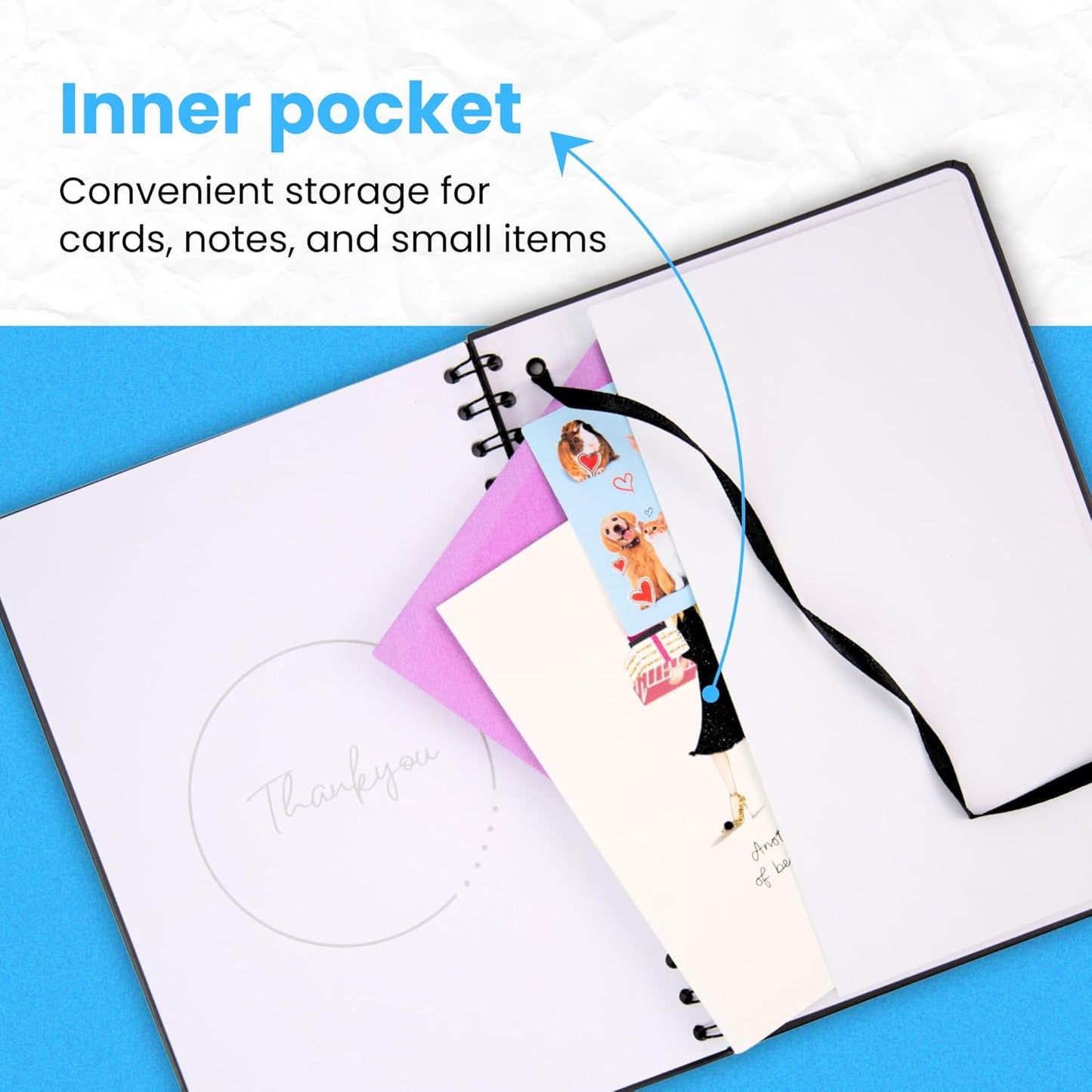 Undated Weekly Planner Notebook, A5 (5.8" x 8.3") Hardcover Weekly to do List Notebook for Work with Goal & Habit Tracker - Spiral Black