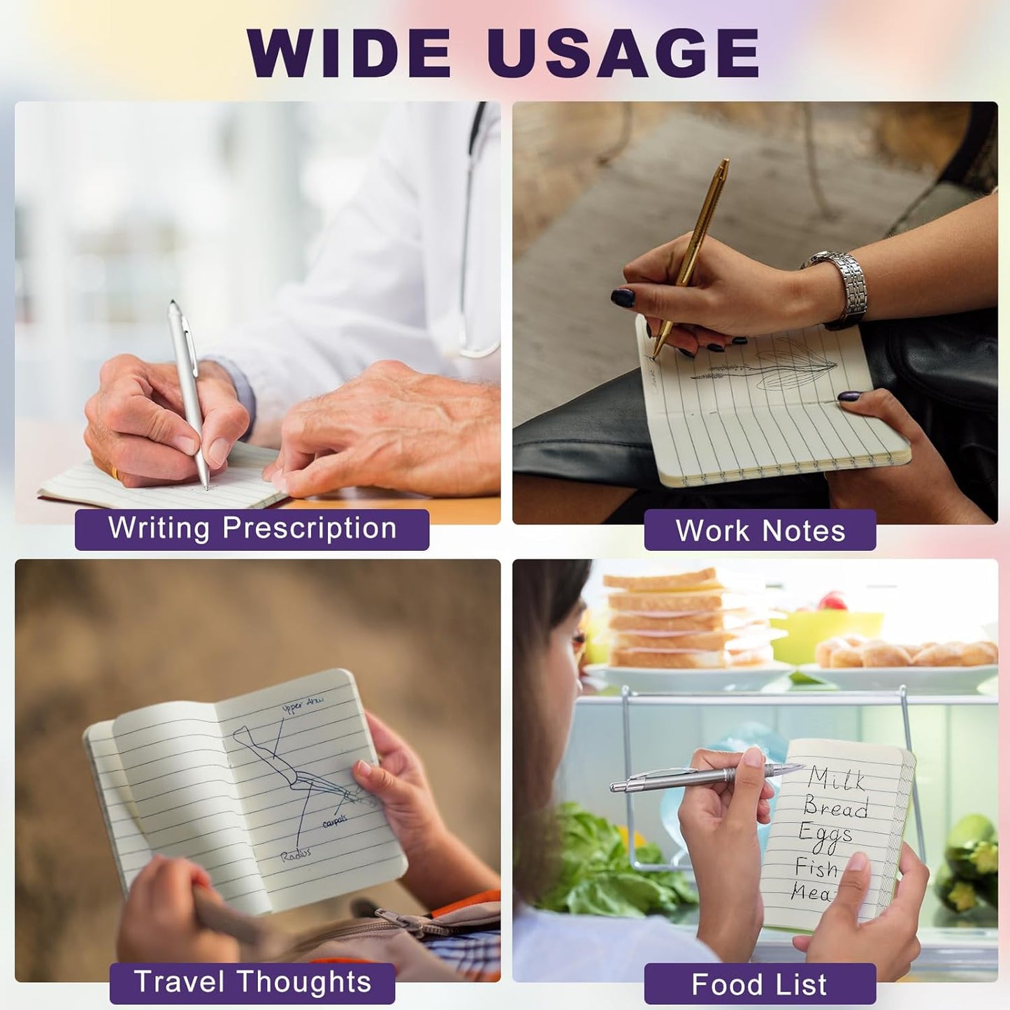 Lincia Bulk Pocket Notebook 2.5" x 4" Mini Notebooks First Day of School Small Wallet Notebooks Tiny Colored Purse Journals Lined Notepad for Kids Student Back to School Supplies(Bright Color,30 Pcs)