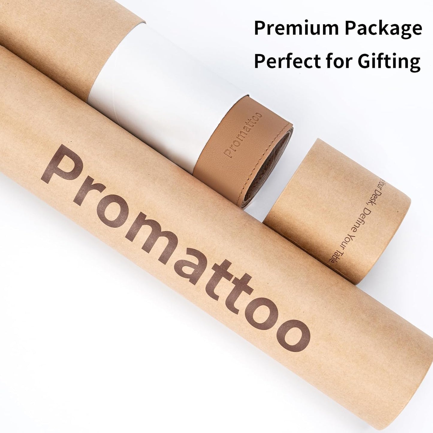 Oversized Non-Slip Desk Pad Protector – Grips Desk Firmly, Anti-Slip Like You've Never Seen! Vegan Leather Waterproof Laptop Mat for Keyboard & Mouse – Large Office Pad– Caramel Brown