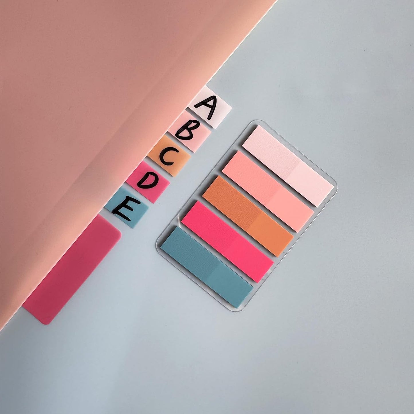 ELII 300 PCS Tabs 2 Inch Sticky Index Tabs,Writable and Repositionable Book Tabs File Tabs Self Adhesive,Page Markers for Pages Notebooks