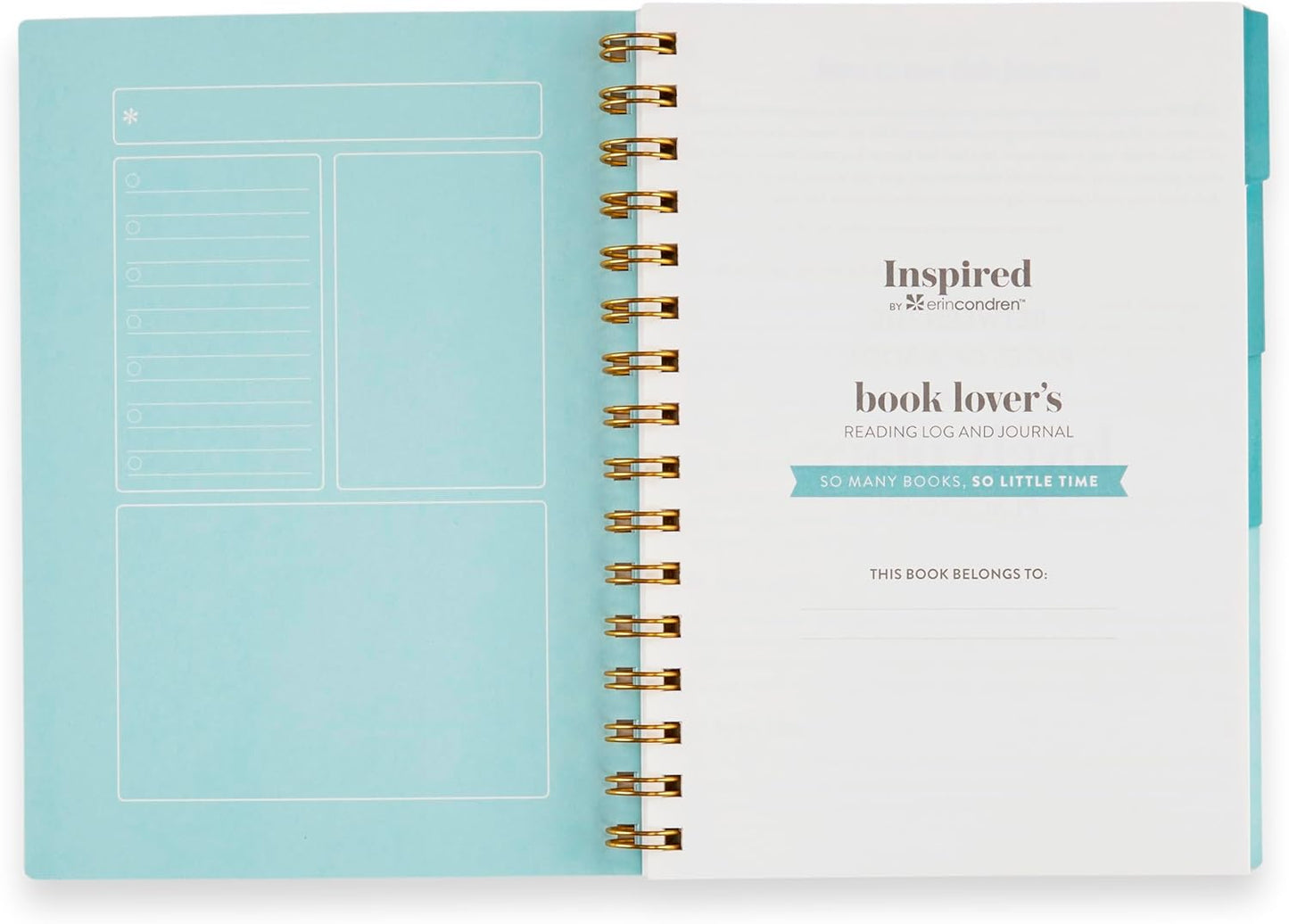 Erin Condren Inspired Collection A5 Reading Log - In a Daze Cover