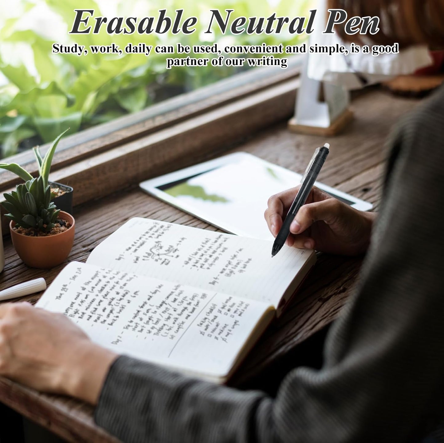 0.7 mm Erasable Gel Ink Pen Refills Compatible with Frixion Friction, Smooth Writing Multicolor Retractable Fine Point Pen Refill for School Office Home Art (Black, 40)