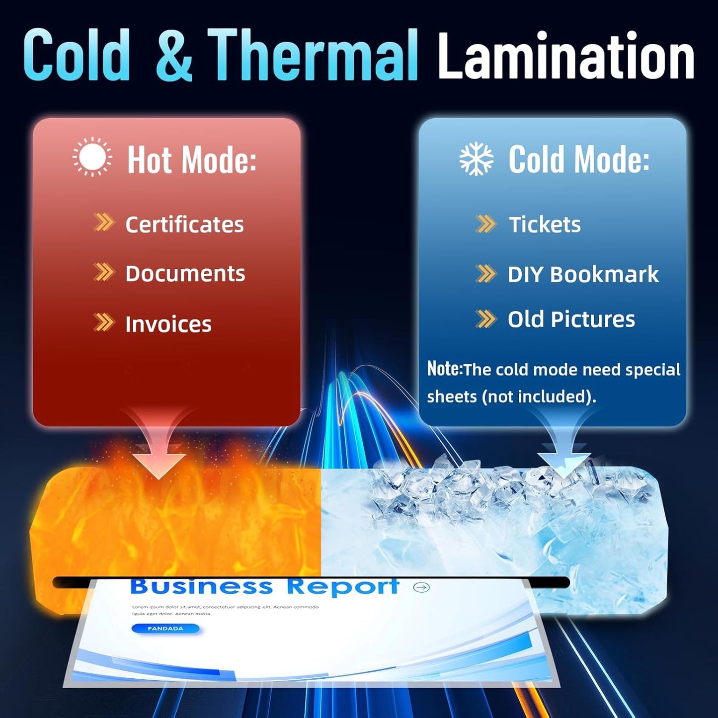 13 Inch Laminator Machine with 50 Laminating Sheets, Fast Warm-Up No Jam A3 Laminator, 11x17 Cold & Thermal Laminating Machine for Home School Office