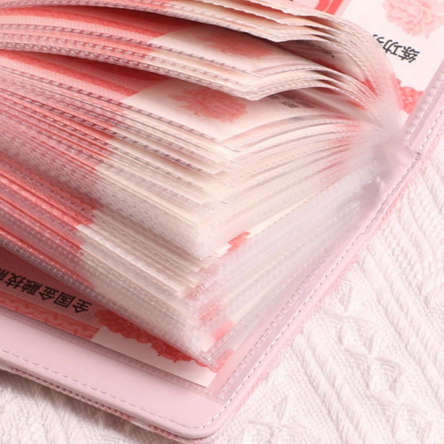 100 Envelope Challenge,Savings Challenges Book with Envelopes, Money Saving Binder Successfully Reach Your Savings Goals (Pink)