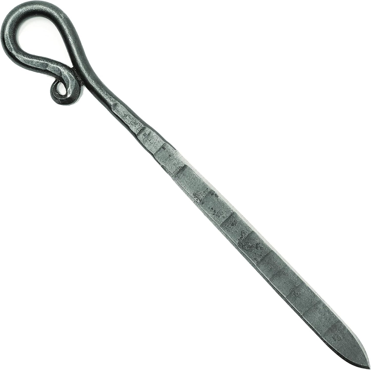 Letter Opener Cast Iron Knife Luxury, Rustic & Antique Style Desk Accessory for Cutting Open Paper Envelopes & Packages Made in USA Reverse Curl