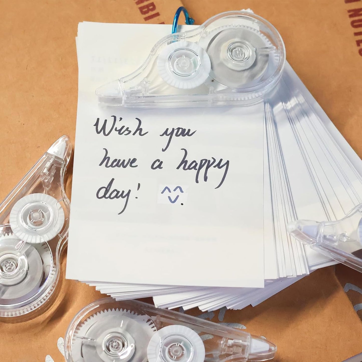 4 Pcs 39.4 Ft Clear Correction Tape, White Wrong Out Tape Roller Bulk for Noting, Teacher Supplies, School, Office