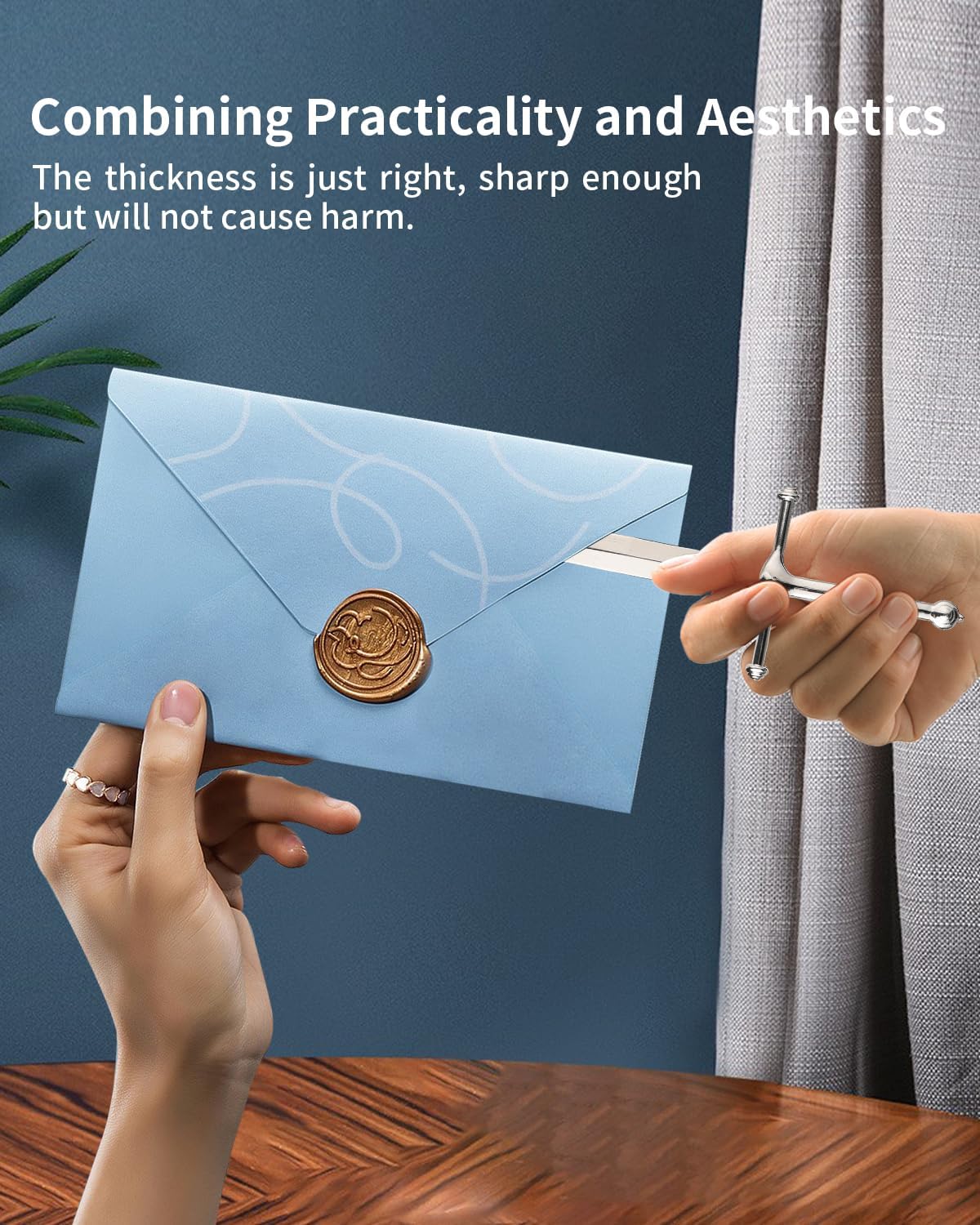 Letter Opener Envelope Slitter Mail Opener Tool Sword Letter Opener Vintage Decorative Letter Opener Knife Desks Decoration Silver Ergonomic Grip Handle Office Mail Supplies