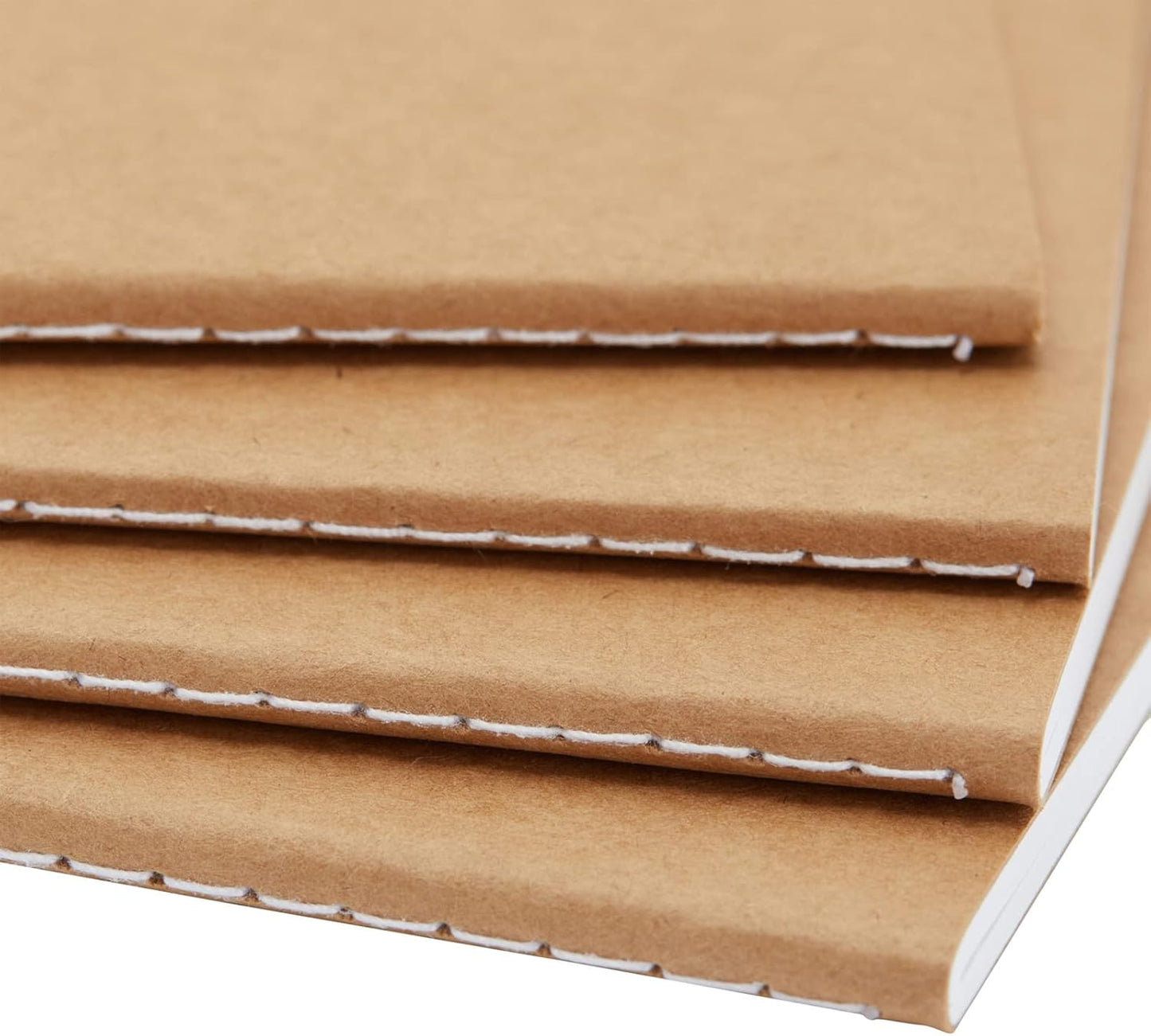 Paper Junkie Bulk Kraft Paper Notebooks - H5 (4.4 x 8.26 In), 12-Pack Soft Cover Kraft Brown - Lined Travel Journal & Creative Writing Notebook