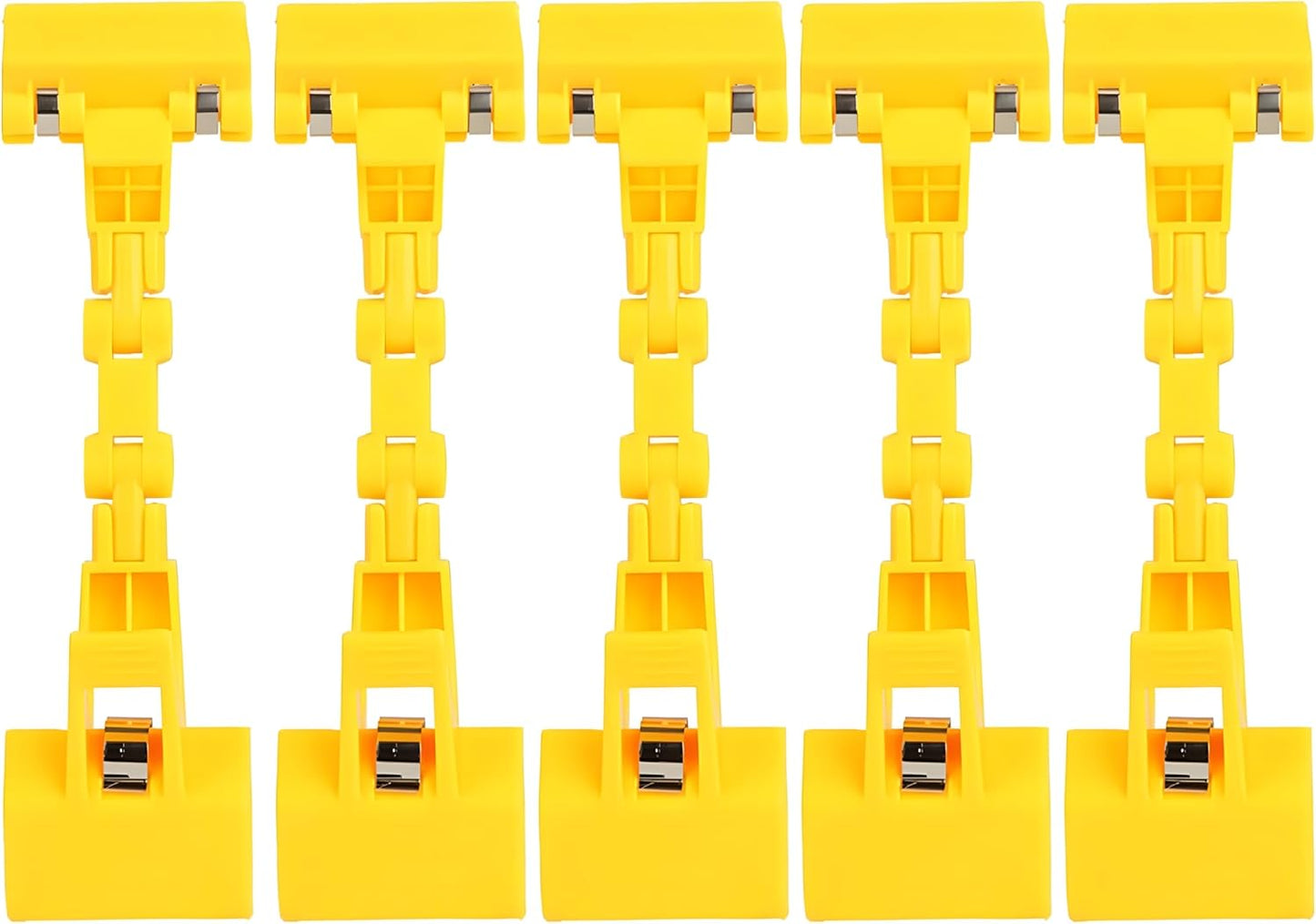 5pcs Sign Clips Clip Holder Sign Holder Clip Paper Holder for Table Top Clip On Sign for Paper Holder Computer Monitor Handy Artist Supplies Holder(5pcs Yellow)