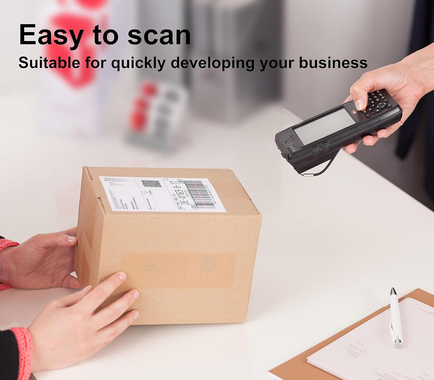 Half Sheet Shipping Labels, 8.5" x 5.5" Address Labels, Half Sheet Self Adhesive Mailing Labels for Laser & Inkjet Printers (100 Sheets, 200 Labels)