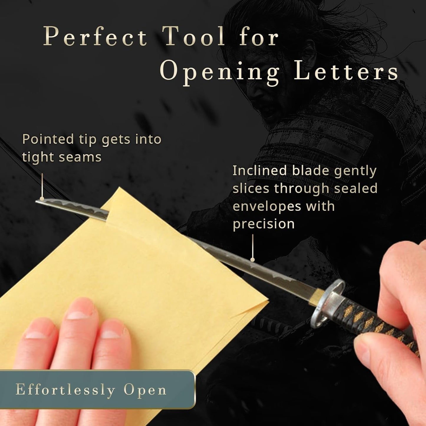 Mini Japanese Samurai Katana Sword Paper Knife Letter Opener 8.3 inch Made in JAPAN (Sanada Yukimura)