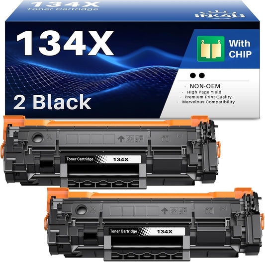 134X Toner Cartridge (with chip) Replacement for HP 134X Black Toner Cartridge or for HP 134X Toner Compatible with Laserjet 209dw MFP M234dw M234sdw M234sdn Printer