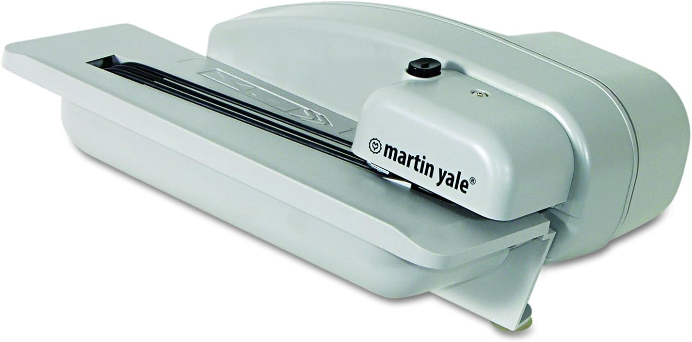 Martin Yale Model 1628 Electric Desktop Letter Opener, 7.75", Gray