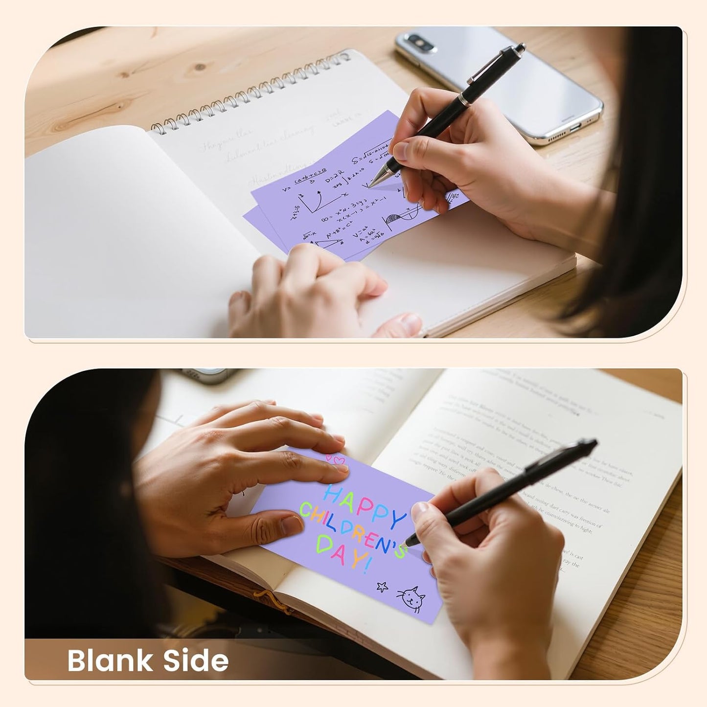 Index Cards 3x5 Inch, 300sheets, Flash Cards, Blank Purple Note Cards Paper For Studying, Schools Supplies, College, Office And Home Organization, Note Taking Supplies