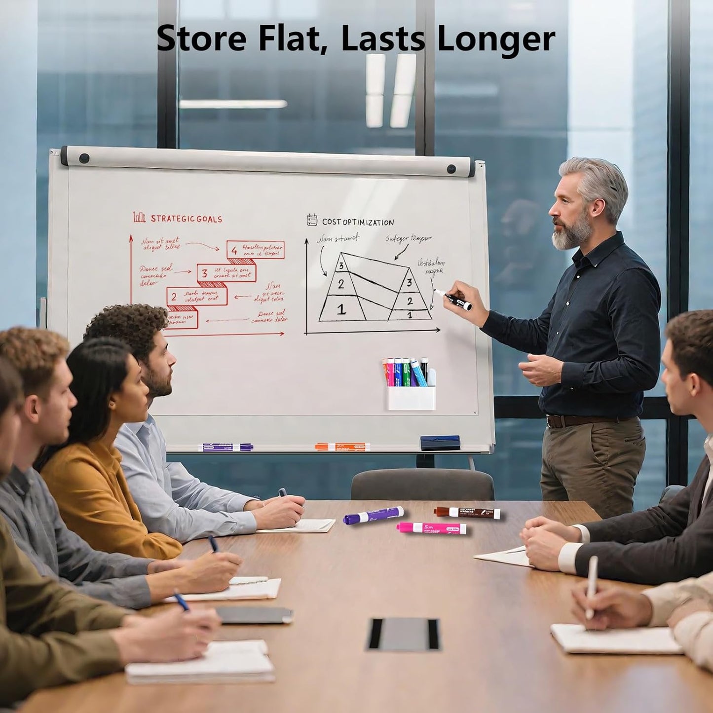 SUIN Dry-Erase-Markers, Chisel Tip - Whiteboard Markers, Low Odor Dry Erase Markers, Chisel Tip Markers, Whiteboard Marker, Assorted 12 Colors, 36 Count