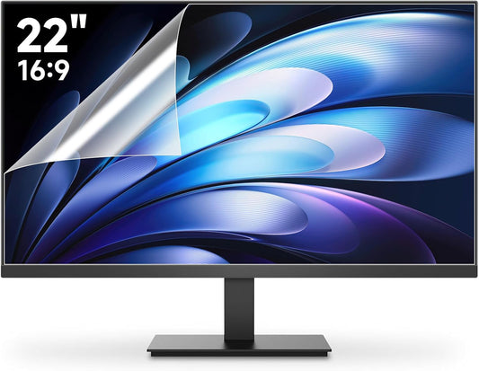 2 Pack 22 Inch 1920x1080P Anti Glare Computer Screen Cover, Eye Protection Anti Scratch Matte Anti Glare Film for All 22'' with 16:9 Aspect Ratio Computer Monitor