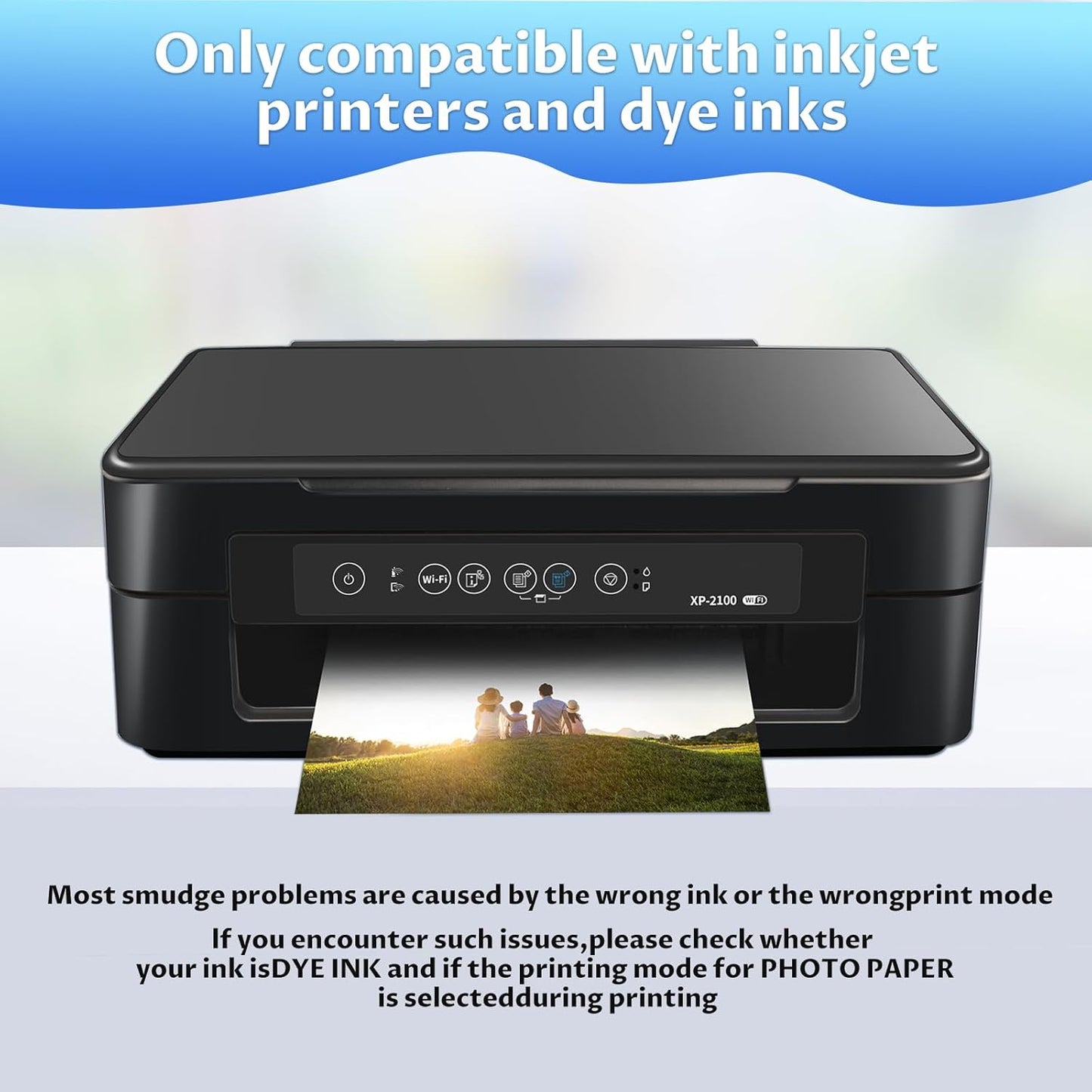 Printable Magnetic Sheets 8.5x11 Inches, 15 Sheets Glossy Print Paper Non-Adhesive Backing, 12mil Thickness for Inkjet Printers DIY Flexible Magnet Photos