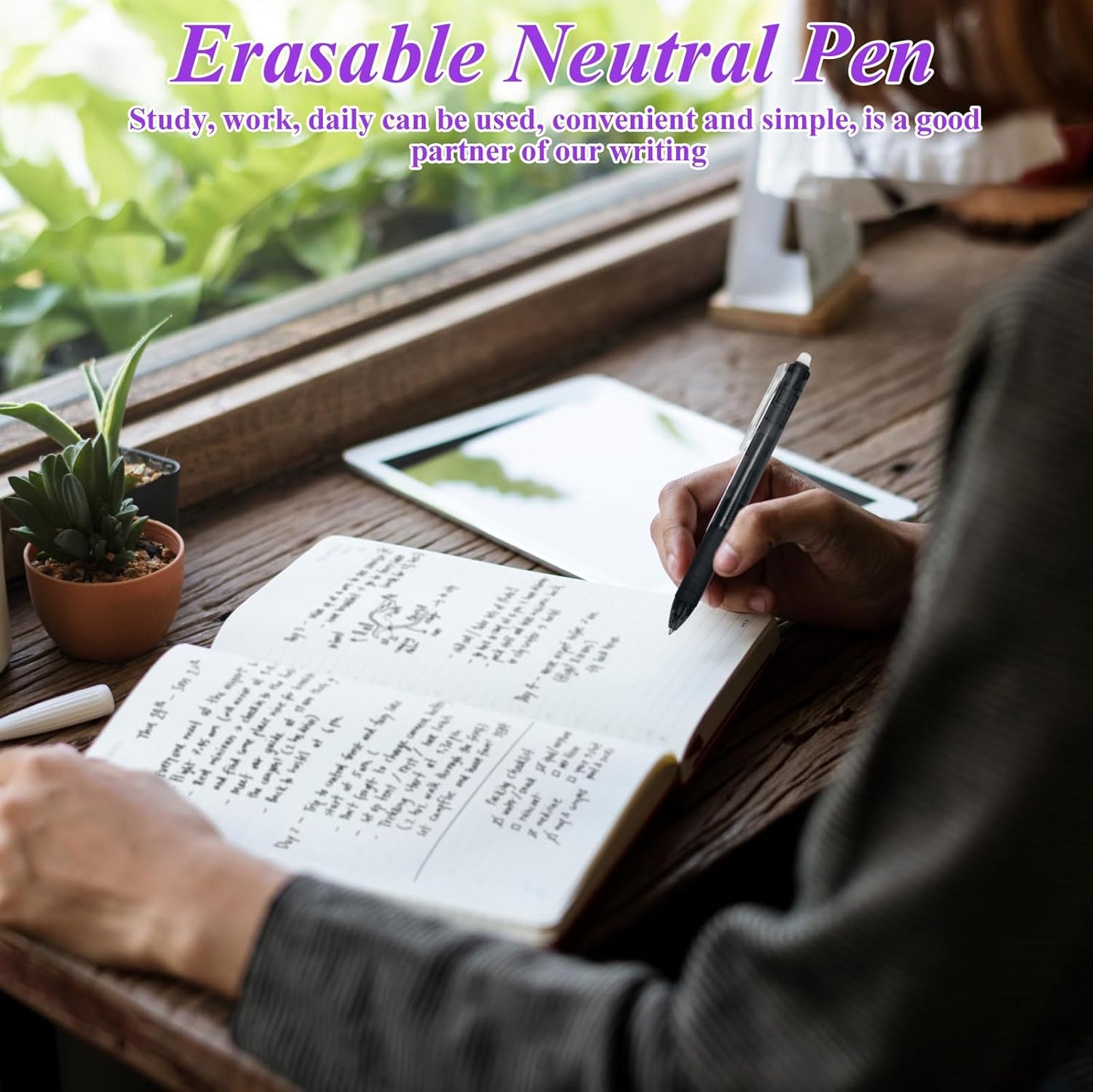 0.7 mm Erasable Gel Ink Pen Refills Compatible with Frixion Friction, Smooth Writing Multicolor Retractable Fine Point Pen Refill for School Office Home Art (Purple, 16)