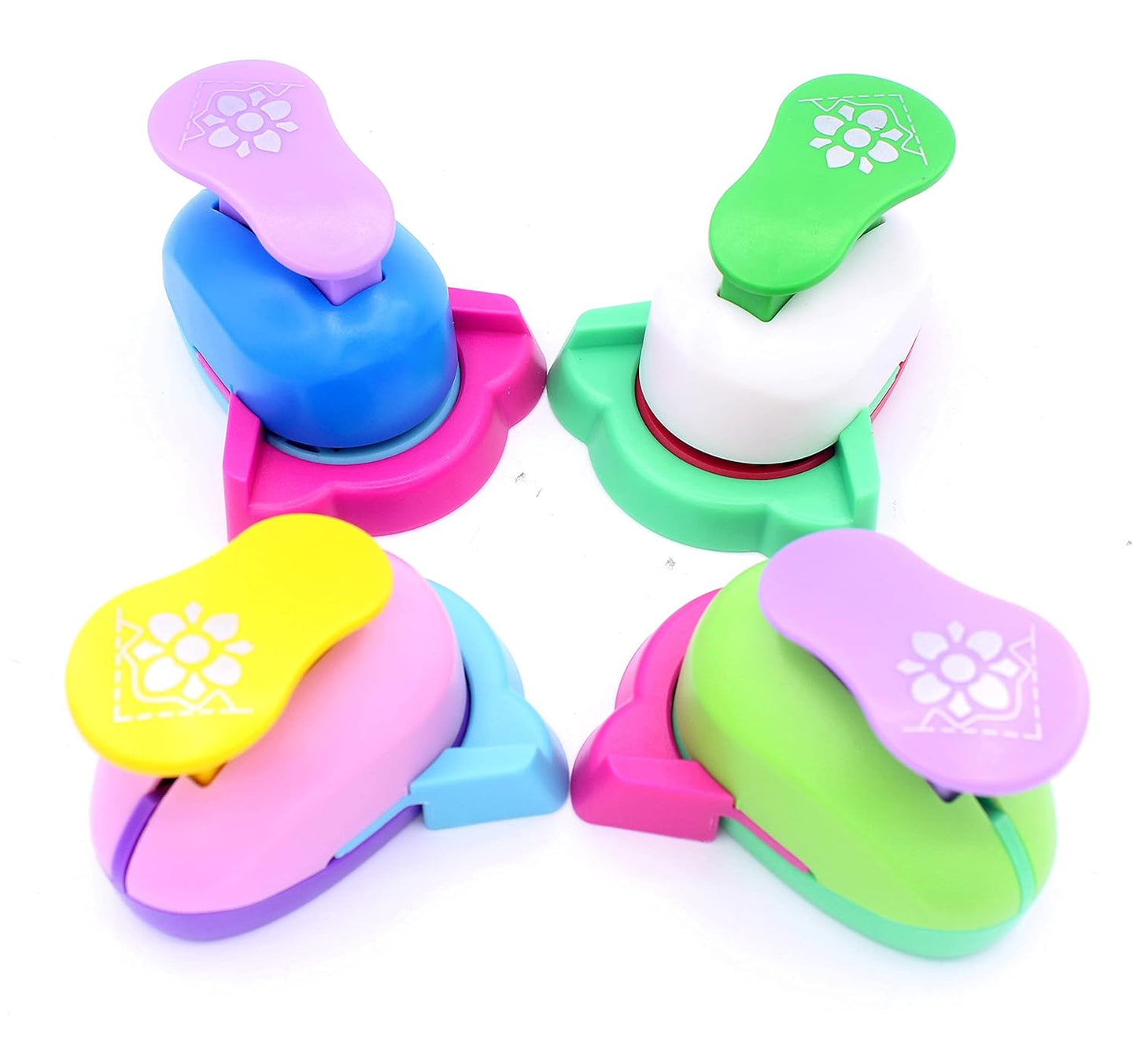 Hollow Right-Angle Embossing Punch - Handmade Scrapbooking Craft Lever Corner Punch (Forget-me-not)