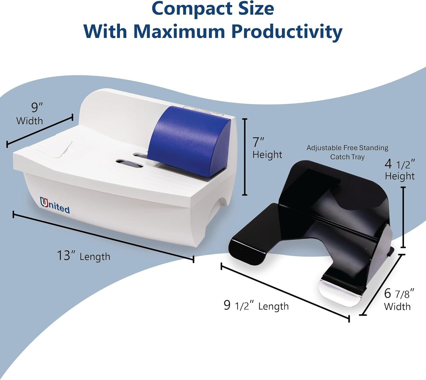 United Office Products EO2 Electric Letter Opener, Automatic Desktop Envelope Opener, Mess-Free Envelope Slitting Machine