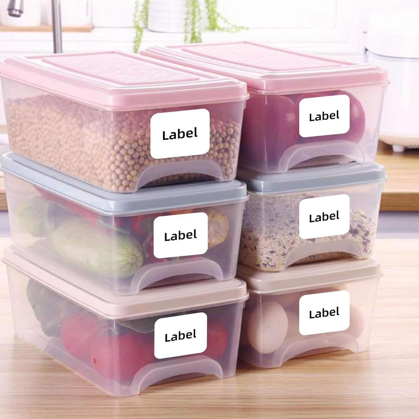 100 Sheets 600 Pcs 3-1/3 x 4 6 Up Shipping Address Labels for Laser & Inkjet Printers, 3-1/3" x 4" 6 per Sheet Shipping Mailing Stickers, 6 Labels per Page