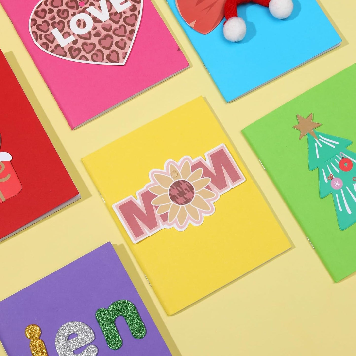 12 Pack Blank Books for Kids to Write Stories, Mini Notebooks Bulk Small Unlined Journals for Arts & Crafts, Drawing, Sketching, 24 Sheets/48 Pages (Colorful Covers, 4.3 x 5.6 In)