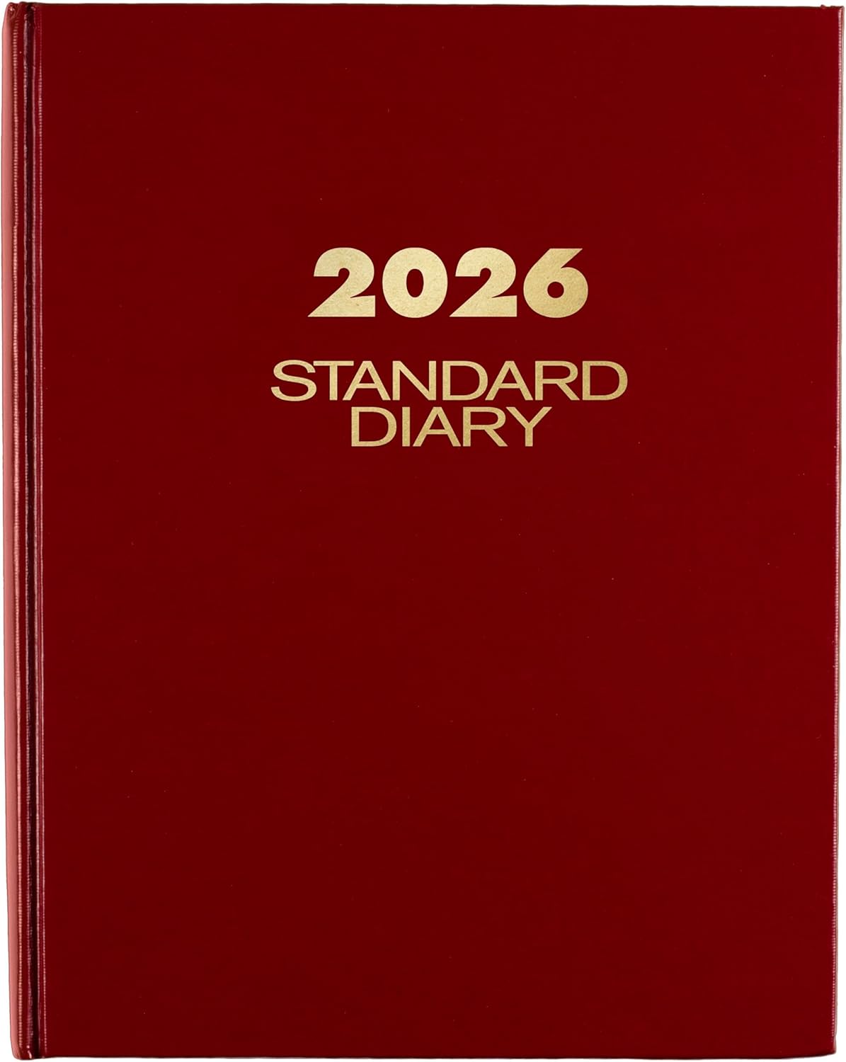 AT-A-GLANCE 2026 Diary, Standard Diary, Daily, 7-1/2" x 9-1/2", Medium, 12-Month, Hardcover, Red (SD3741326)
