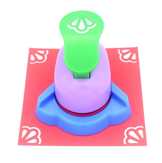 Hollow Corner Embossing Punch - Handmade Scrapbooking Craft Lever Puncher (Bouquet Pattern)