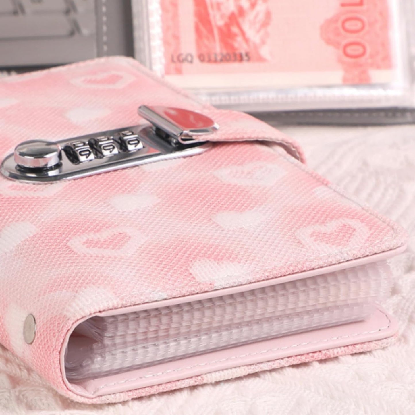 100 Envelope Challenge,Savings Challenges Book with Envelopes, Money Saving Binder Successfully Reach Your Savings Goals (Pink)