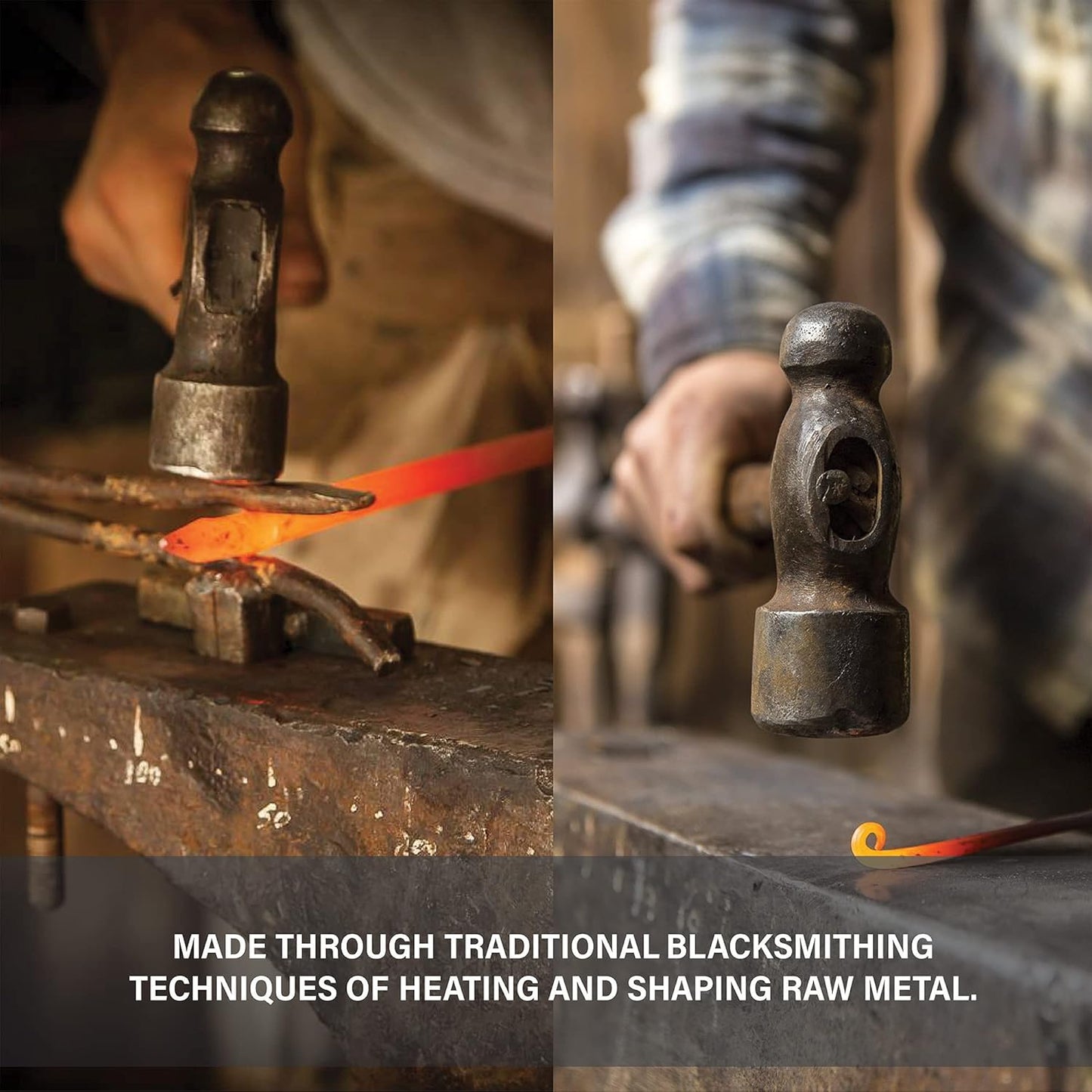 Letter Opener Cast Iron Knife | Luxury, Rustic & Antique Style Desk Accessory for Cutting Open Paper Envelopes & Packages | Made in USA | by Wicks Forge | Leaf