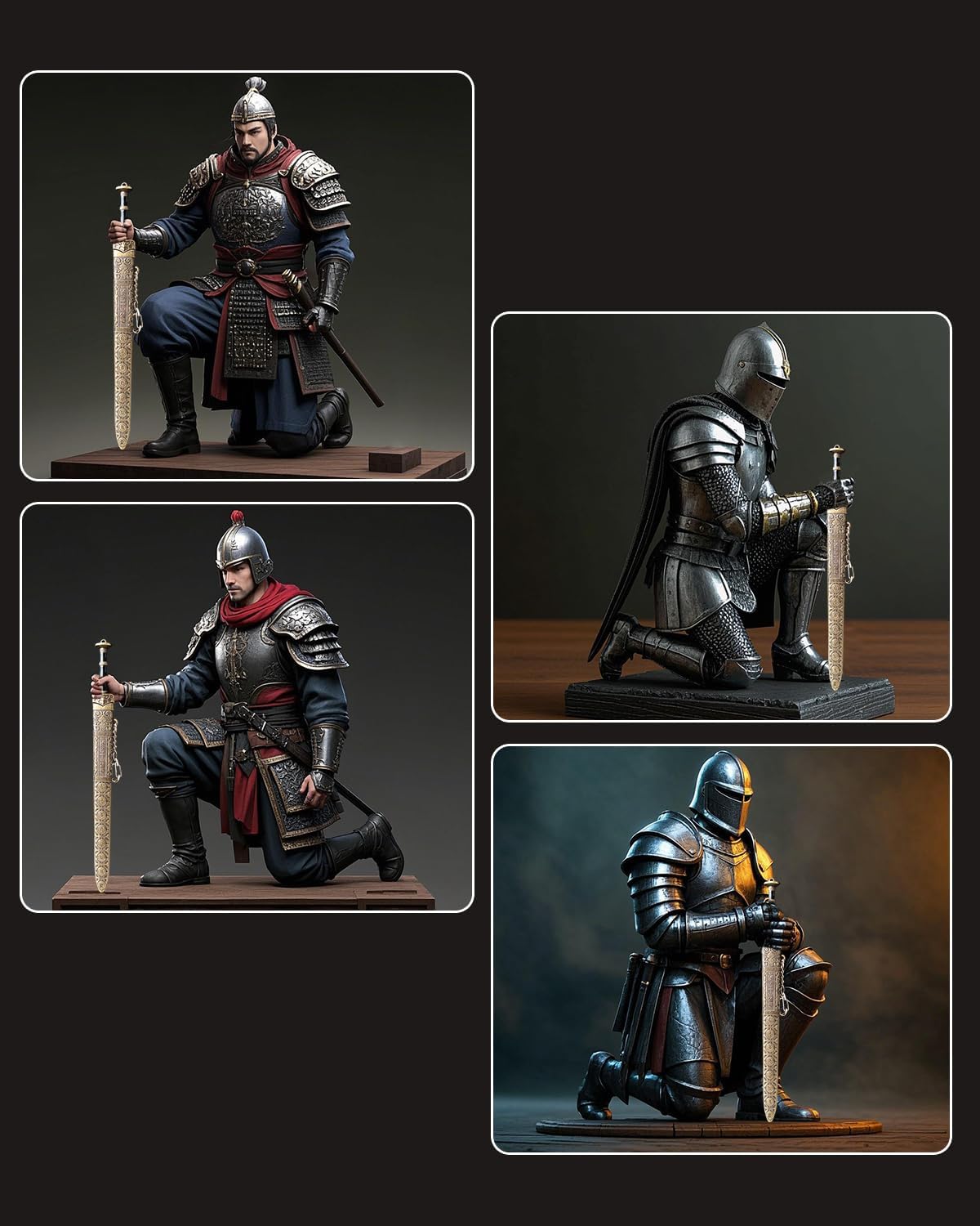 Ancient Sword Letter Opener with Sheath and Display Stand, Decorative Letter Opener Sword, Mail Open Tool Envelope Slitter