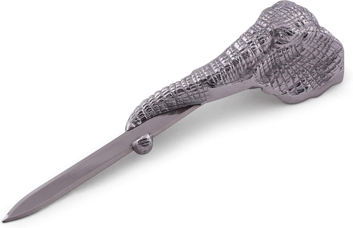 Arthur Court Designs Aluminum Elephant Metal Steel Knife Office Sword Blade Hand Envelope Gift Letter Opener 7" Long