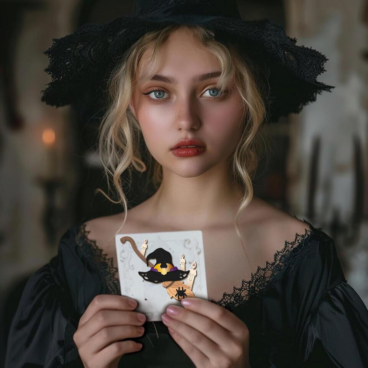 GLOBLELAND Halloween Witch Hat and Shoes Cutting Dies for Card Making Magic Broom Cut Die for DIY Scrapbooking Journal Embossing Paper Craft Decor