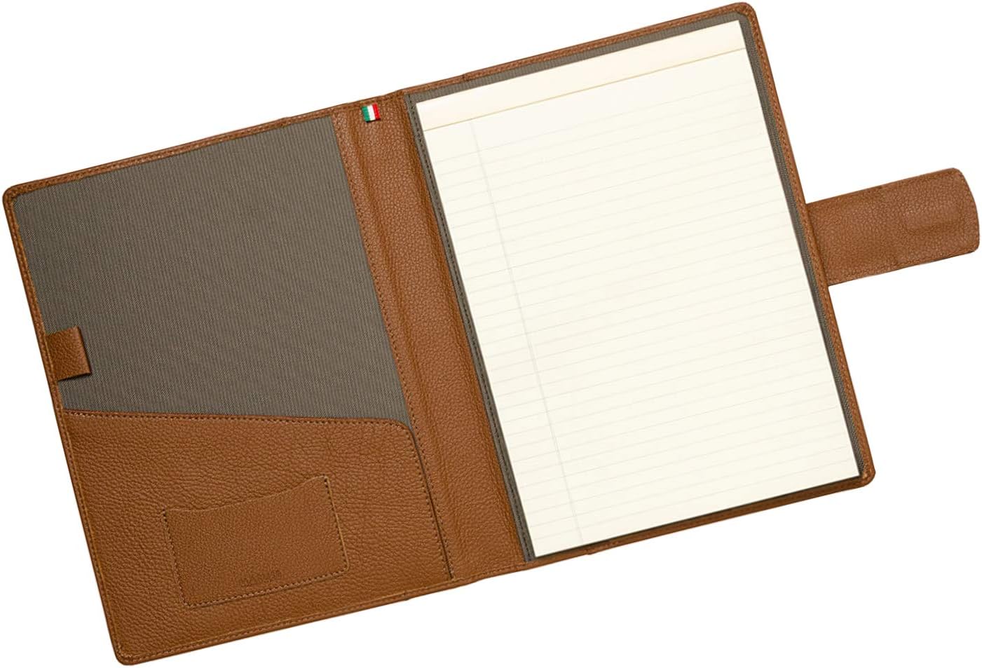 Maruse Italian Leather Executive Padfolio, Folder Organizer with Magnetic Closure and Writing Pad, Handmade in Italy, Rope