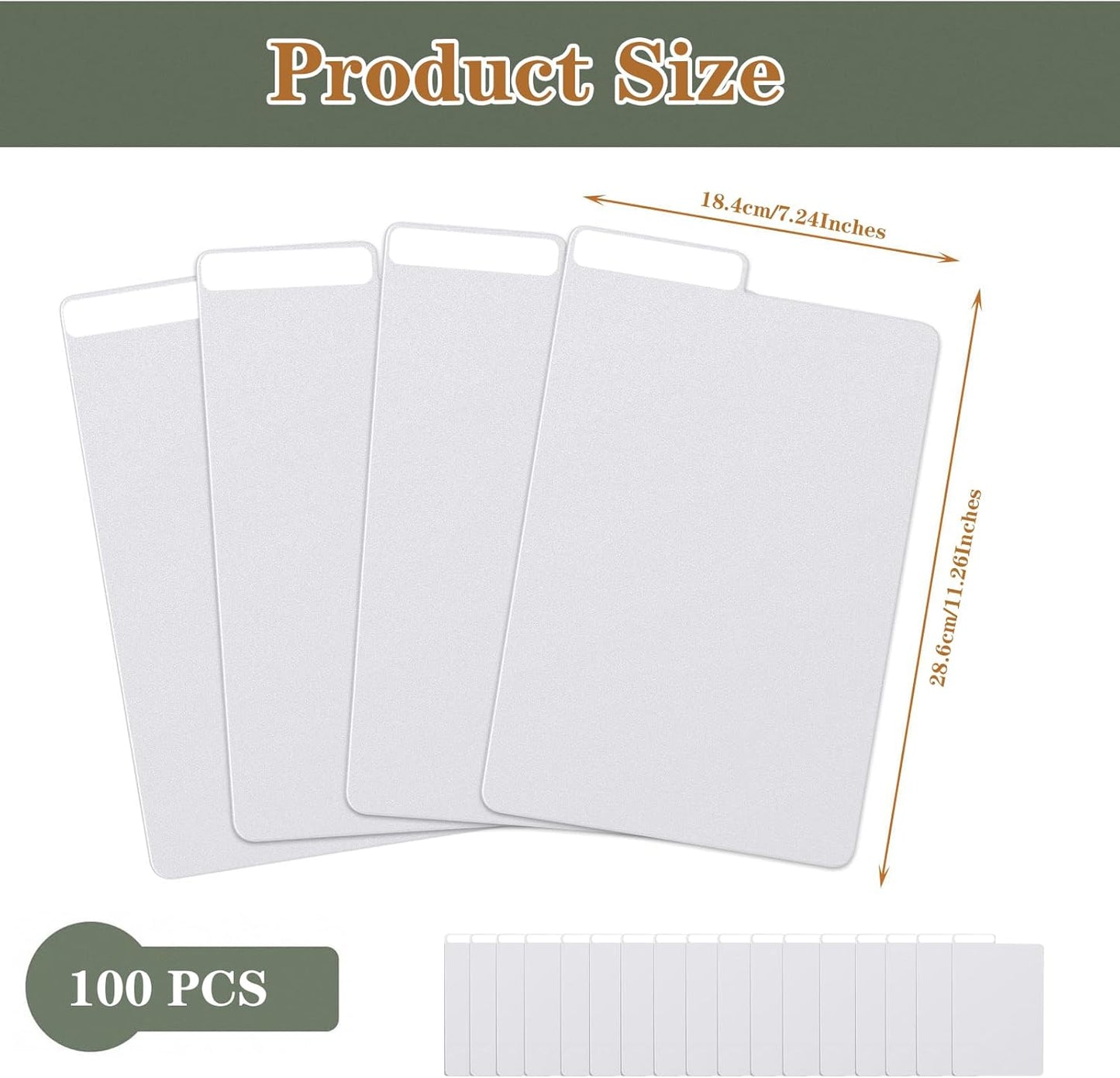 100 Pieces Comic Book Dividers with Tabs,Patient Divider Cards,Card Dividers Comic Book Boards for Storage Boxes 11.22 X 7.24 Inche