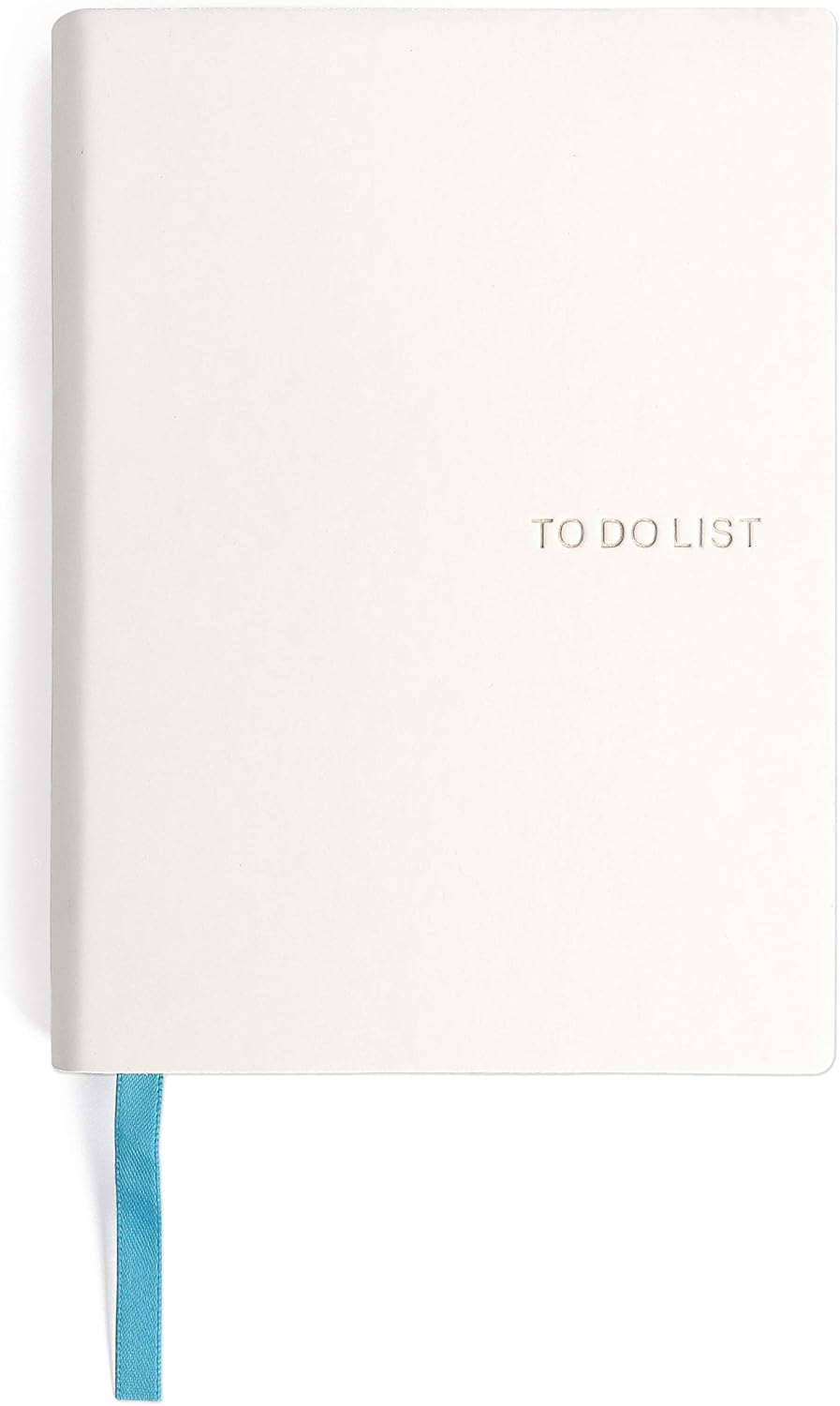 Daily to Do Checklist Notebook, Task Management, Organizer Planner, Hardcover, Ribbon Bookmark, 4.1 x 5.8”, A6 size, 110 Sheets (White)