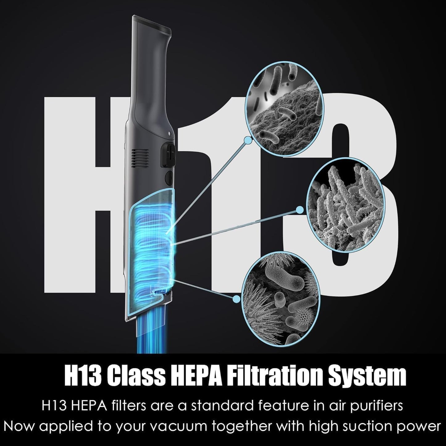 Handheld Vacuum Cordless, Super Lightweight 1.4lb with Powerful Suction, Charging Dock, Single Touch Empty and Detachable Dust Cup, Portable Mini Car Vac for Home Pet Car (Steel Gray)