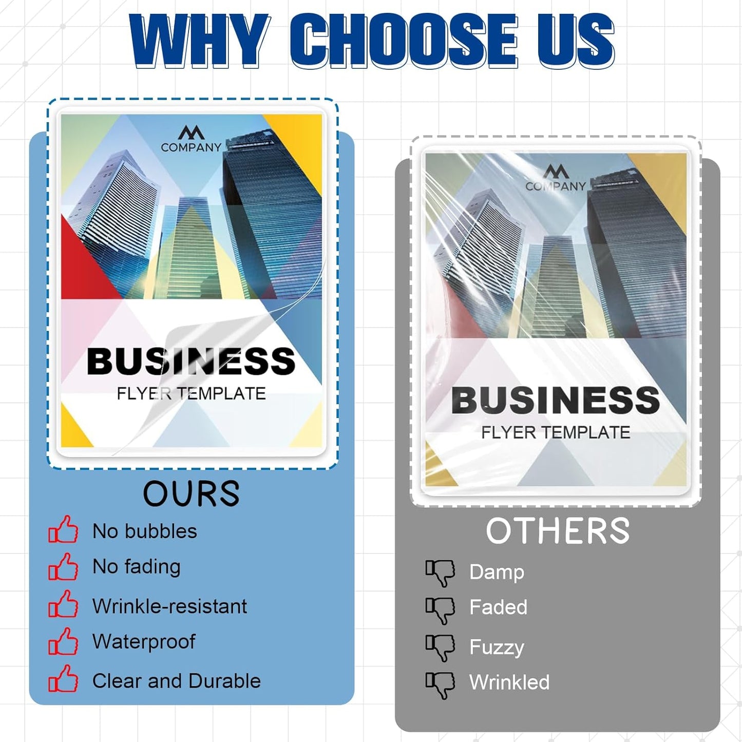 100 Pack 9x11.5inch 7mil Letter Size Laminating Sheets Thermal Laminating Pouches Paper Laminator Sheets File Card Laminator Pouches 8.5x11inch for Permits Cards File Photos (100, 9"x11.5"-7mil)