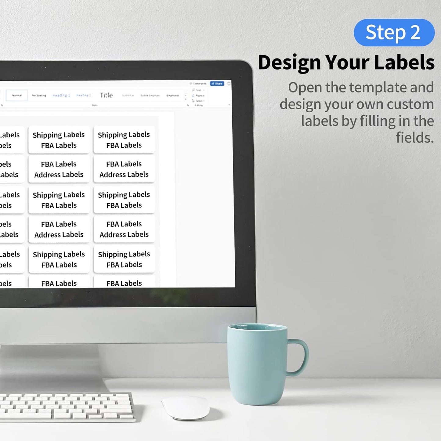 2"x4" Shipping Address Labels, 10-UP Blank Mailing Labels, White Self-Adhesive Customized Stickers for Inkjet and Laser Printer [400 Sheet, 4000 Labels]