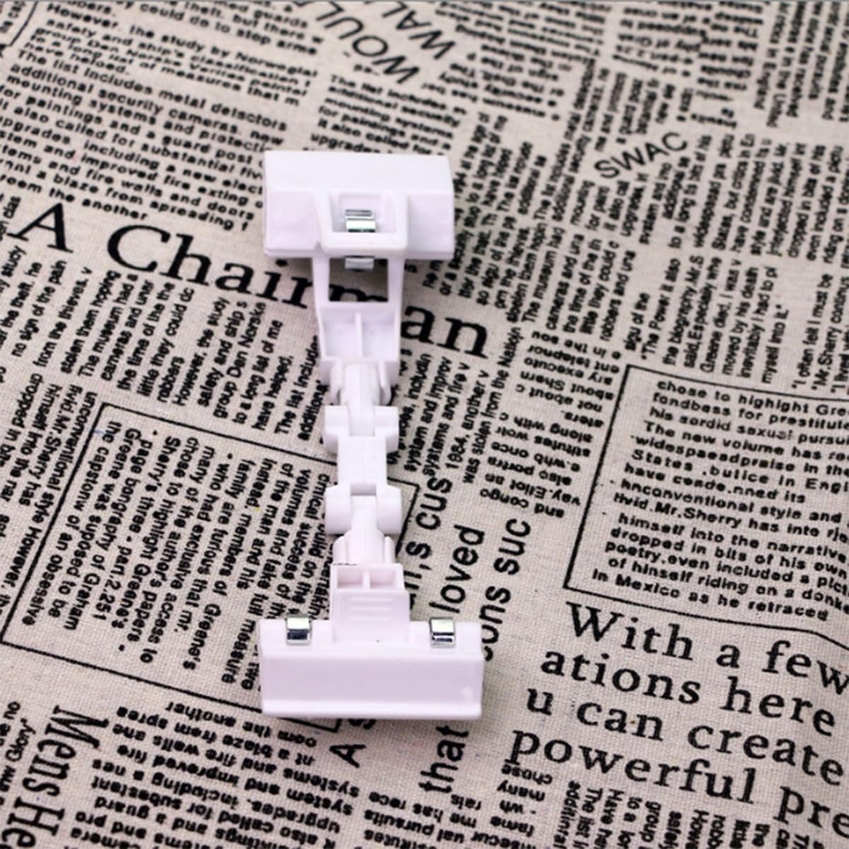 5pcs Sign Clips Clip Holder Sign Holder Clip Paper Holder for Table Top Clip On Sign for Paper Holder Computer Monitor Handy Artist Supplies Holder(5pcs White)