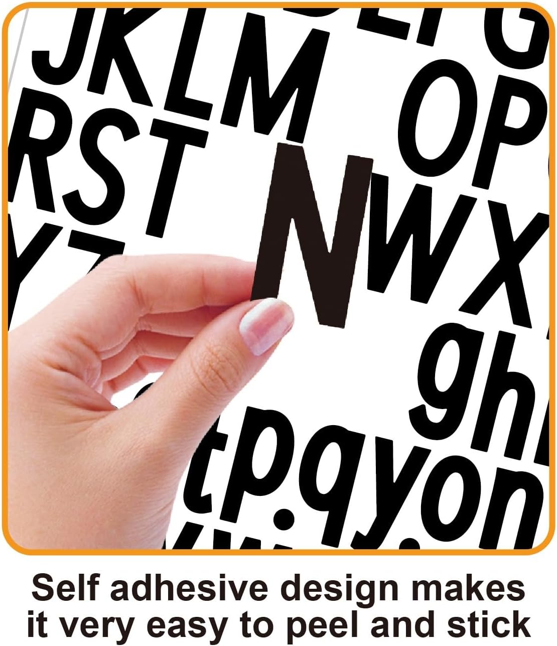 10 Sheets Letter Number Stickers, 1 inch Vinyl Self-Adhesive Alphabet Stickers, Mailbox Numbers, Cup Labels, Holiday Party Decoration (Black, 1 inch)