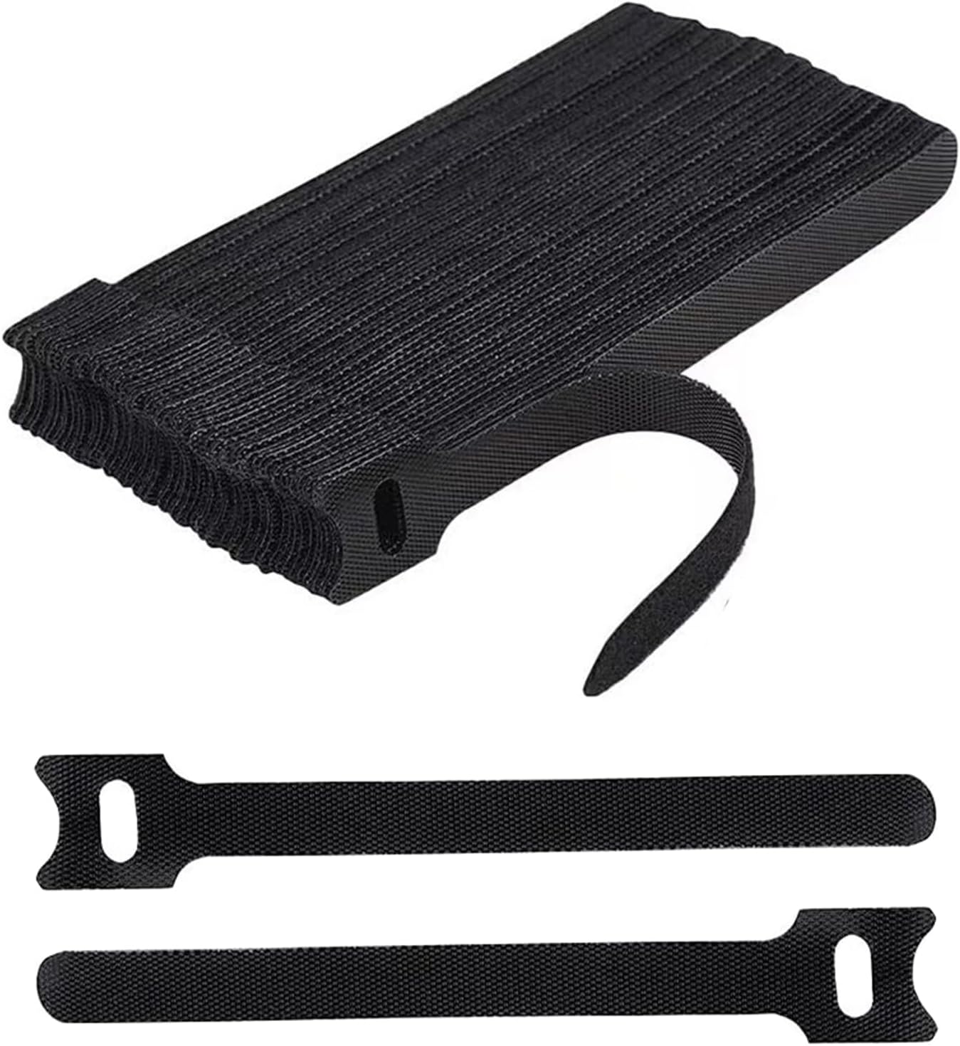 100 6 - in Reusable Velcro Ties: The Versatile Solution for Cable Management, & Ideal for Gardening - Double as Cord Wraps & Gardening Ties